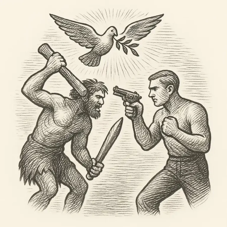 Representación de la violencia humana y su posible evolución en estilo grabado