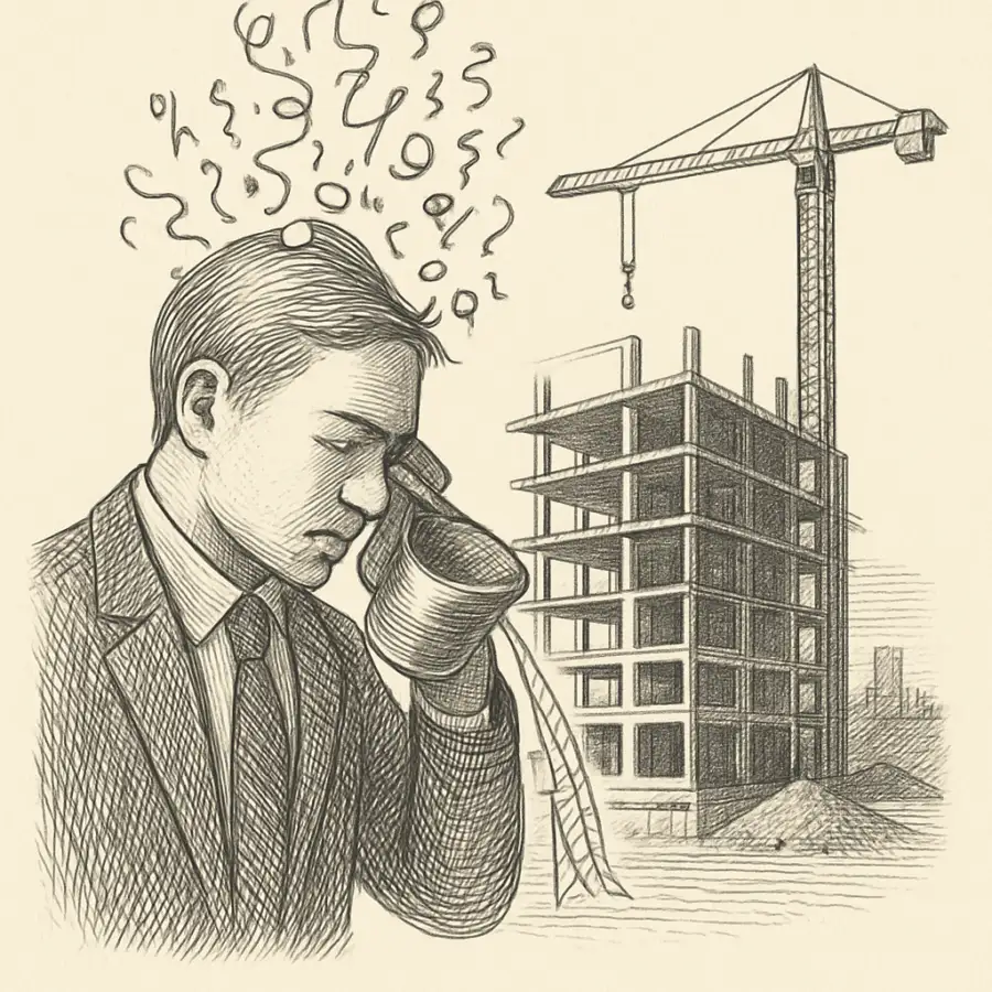 Vaciar el ruido y mirar el fondo: por qué creo que el problema de la vivienda no son los pisos turísticos — ilustración Ilustración en grabado sobre Vaciar el ruido y mirar el fondo: por qué creo que el problema de la vivienda no son los pisos turísticos