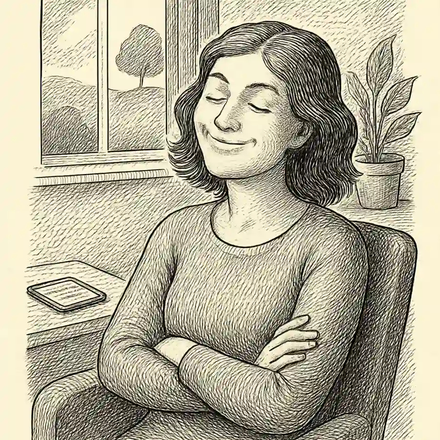 Ilustración en grabado sobre La alegría silenciosa: cuando no necesito contarlo