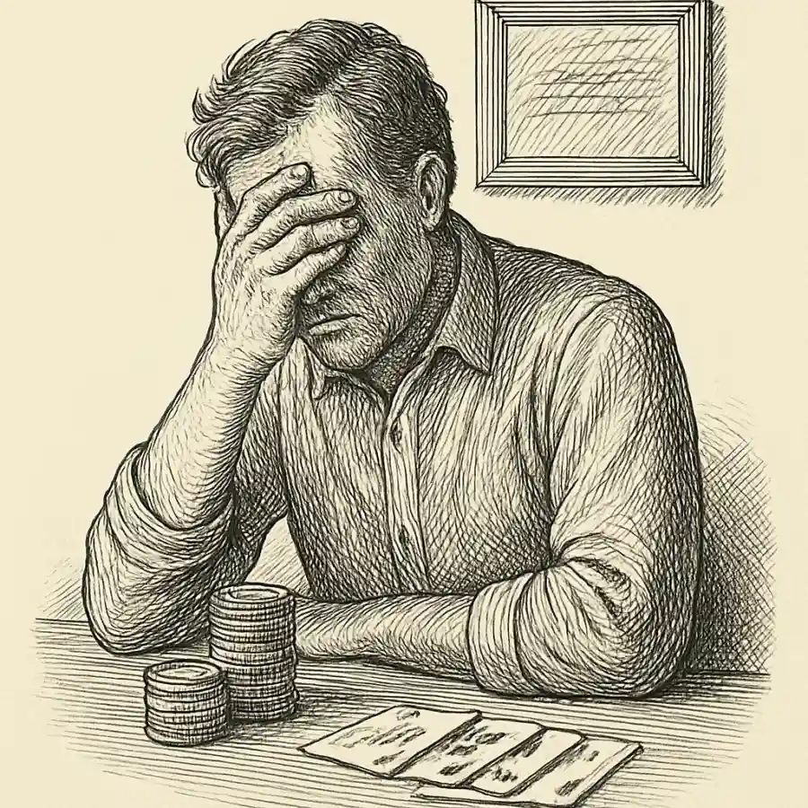 Mano, no era por el juego: era por calmarme — ilustración Ilustración en grabado sobre Mano, no era por el juego: era por calmarme