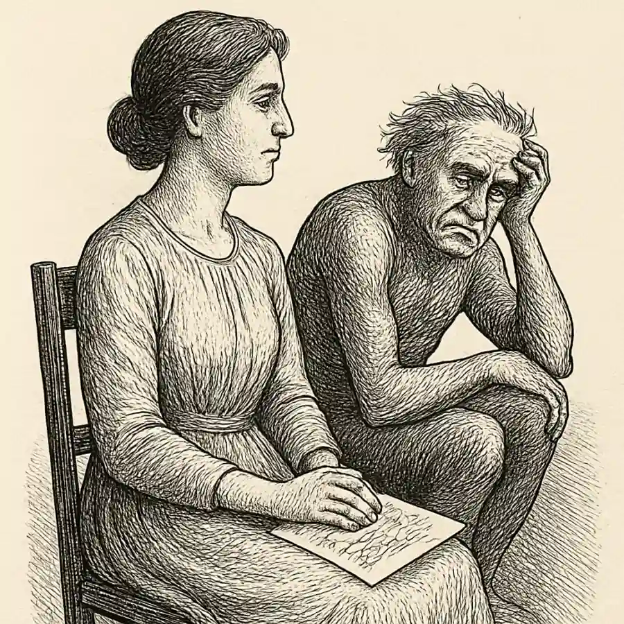 Ilustración en grabado sobre El estrés no se me quitó: lo aprendí a sentar a mi lado