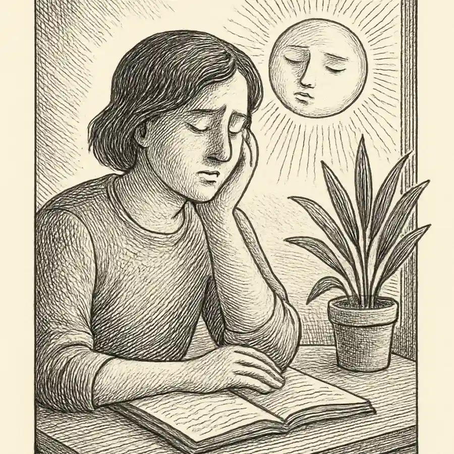 Cuando el calor te habla bajito — ilustración Ilustración en grabado sobre Cuando el calor te habla bajito
