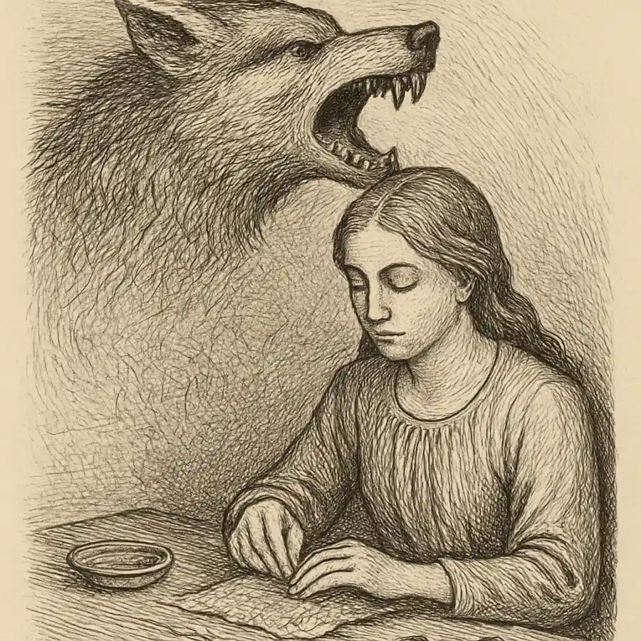 Cuando el silencio me muerde, yo me salvo con las manos — ilustración Ilustración en grabado sobre Cuando el silencio me muerde, yo me salvo con las manos