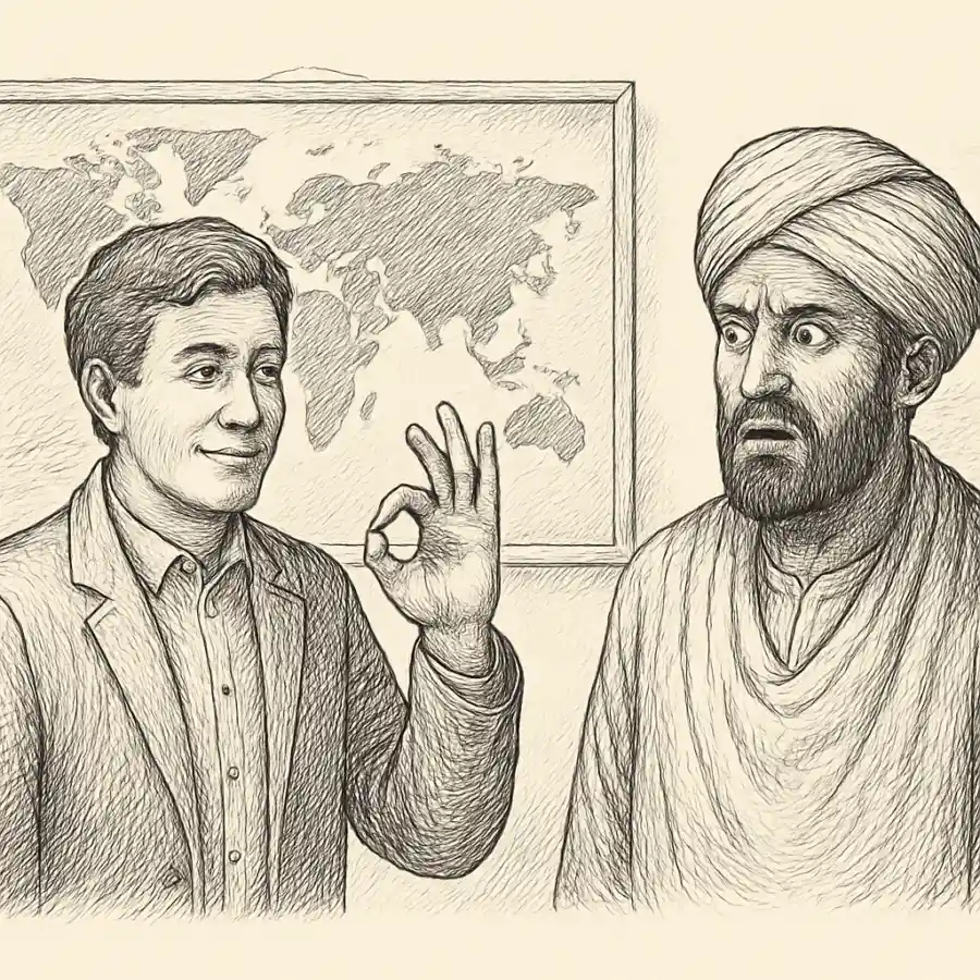 El gesto que en mi cabeza decía “todo bien” — ilustración Ilustración en grabado sobre El gesto que en mi cabeza decía “todo bien”