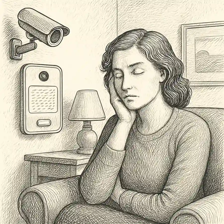 Ilustración en grabado sobre Mi casa no es una notificación