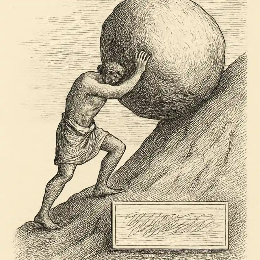 Ilustración en grabado sobre La piedra de todos los días