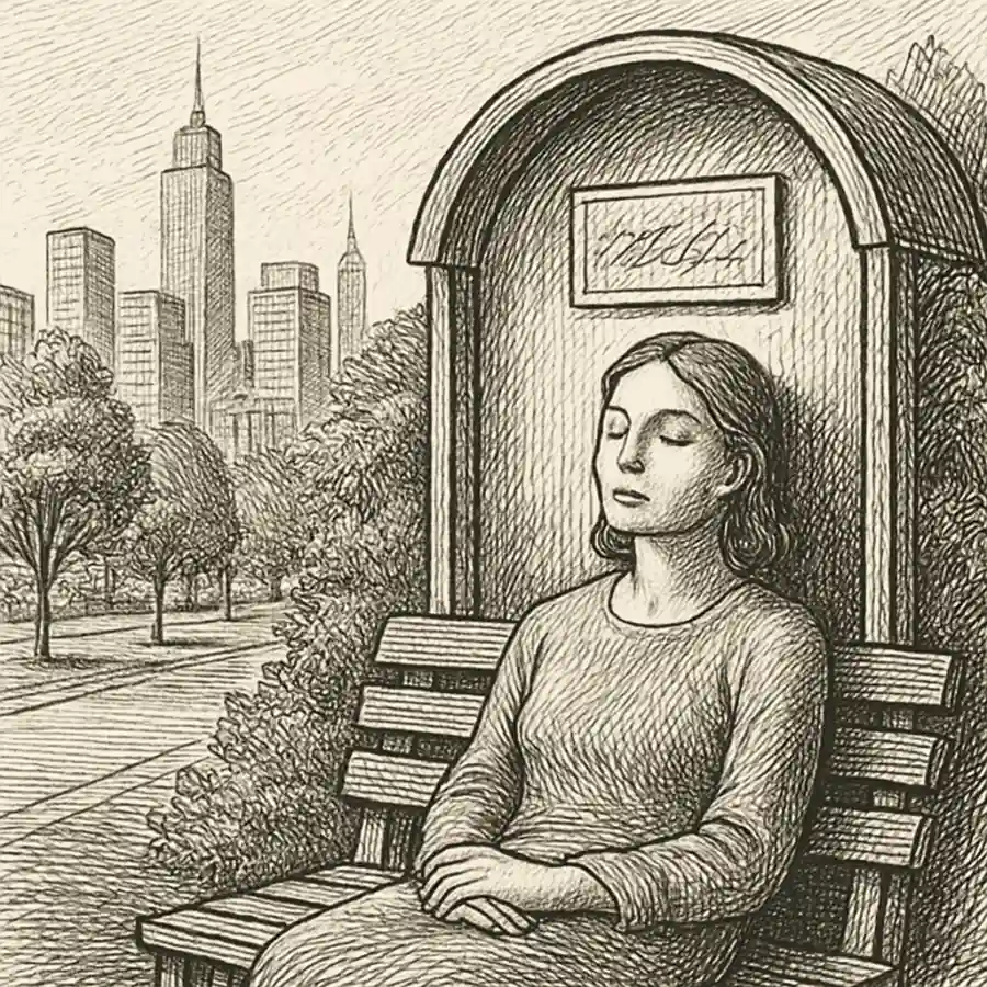 Ilustración en grabado sobre Un futuro donde la ciudad también susurra