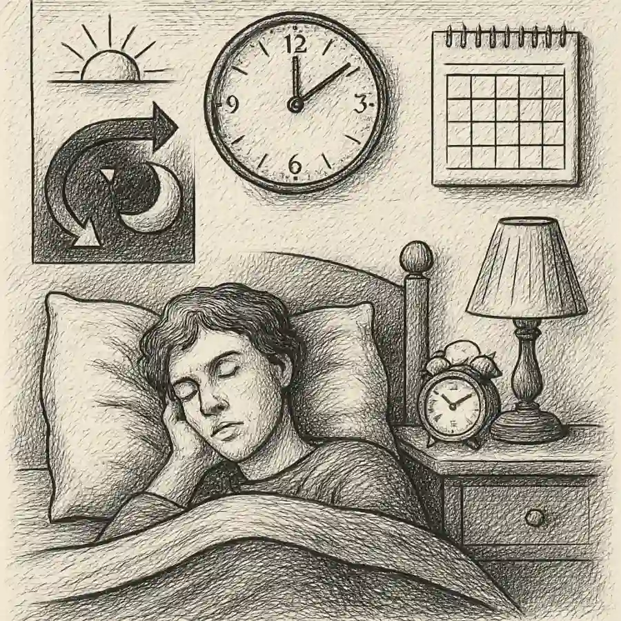Mi cuerpo no sabe qué día — ilustración Ilustración en grabado sobre Mi cuerpo no sabe qué día