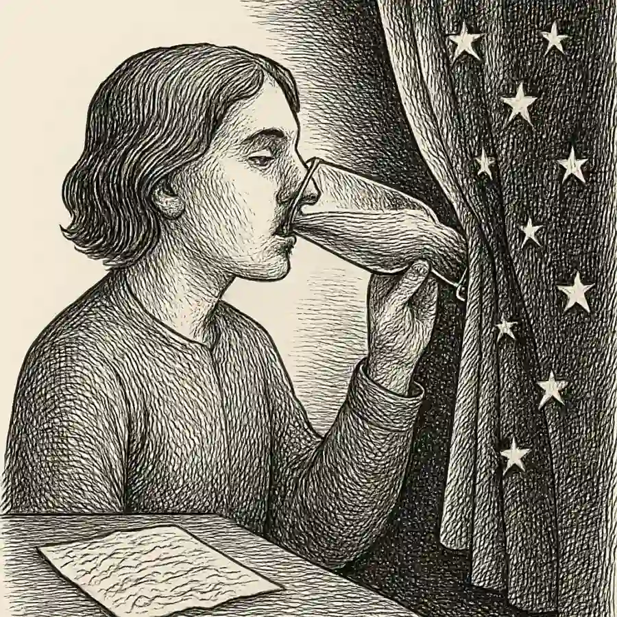 Ilustración en grabado sobre La sed dulce de lo oculto