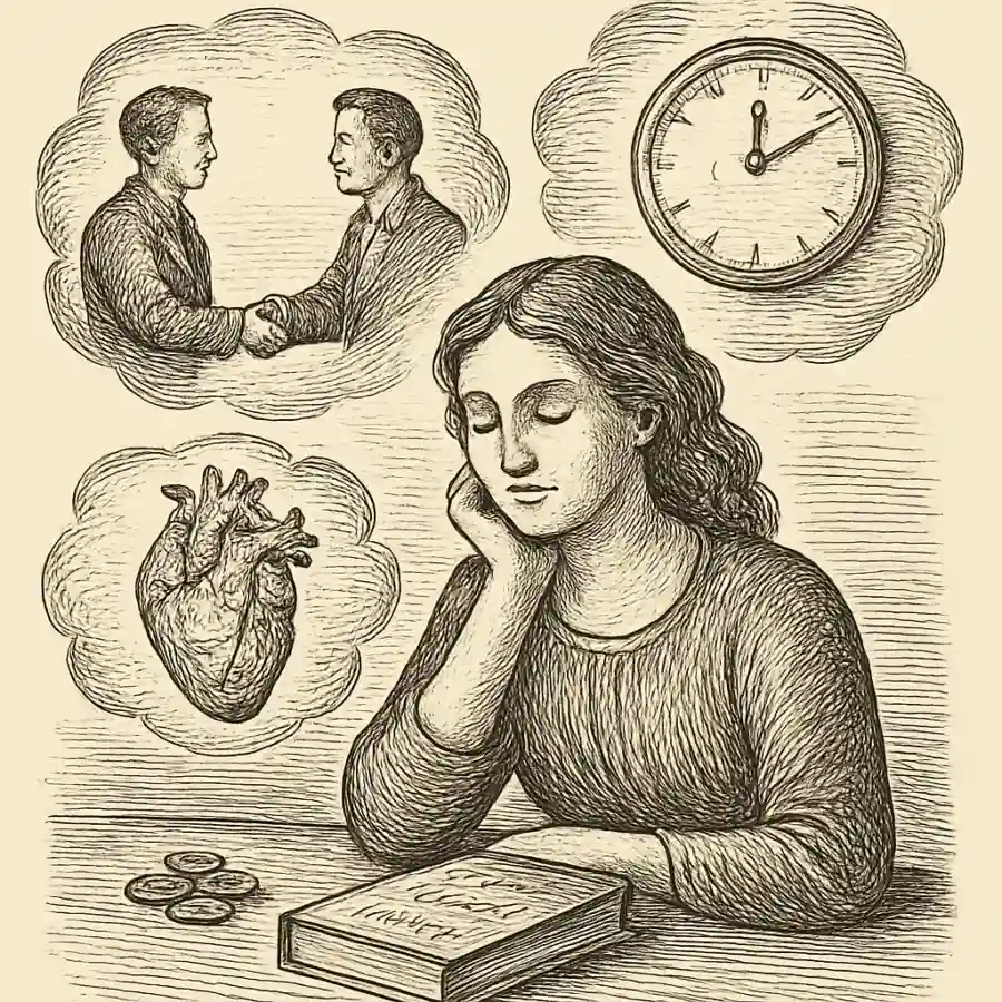 Ilustración en grabado sobre La fortuna que no se ve
