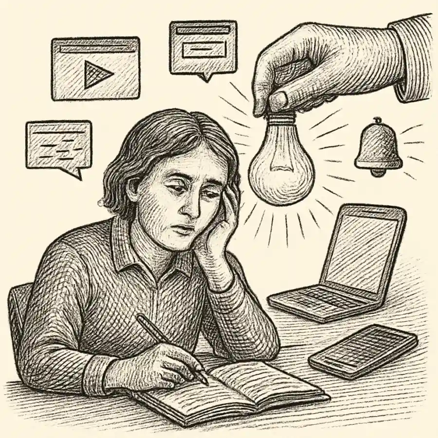 Me roban el foco, mano — ilustración Ilustración en grabado sobre Me roban el foco, mano