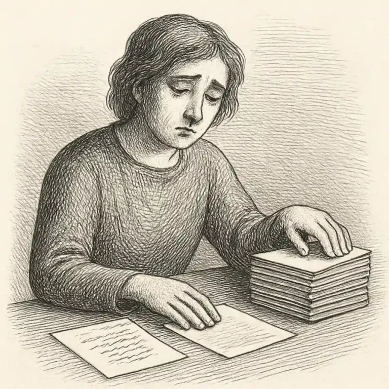 Ilustración en grabado sobre Cuando la tristeza ordena