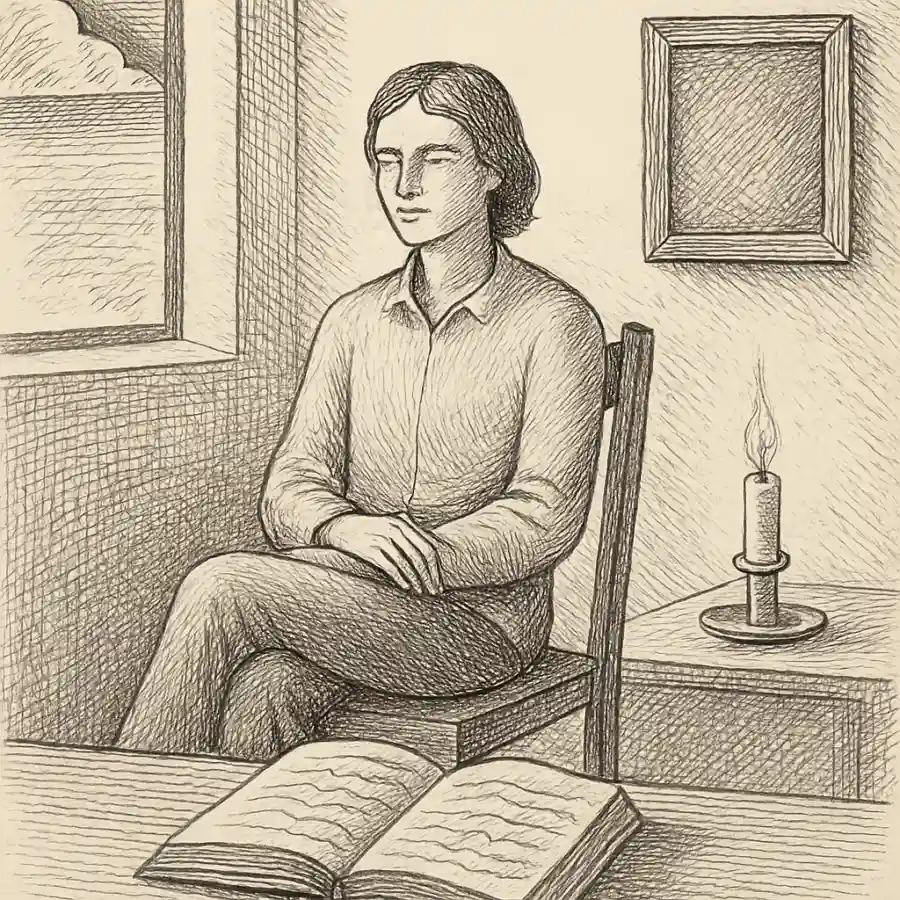 Mi fe sin vitrinas — ilustración Ilustración en grabado sobre Mi fe sin vitrinas