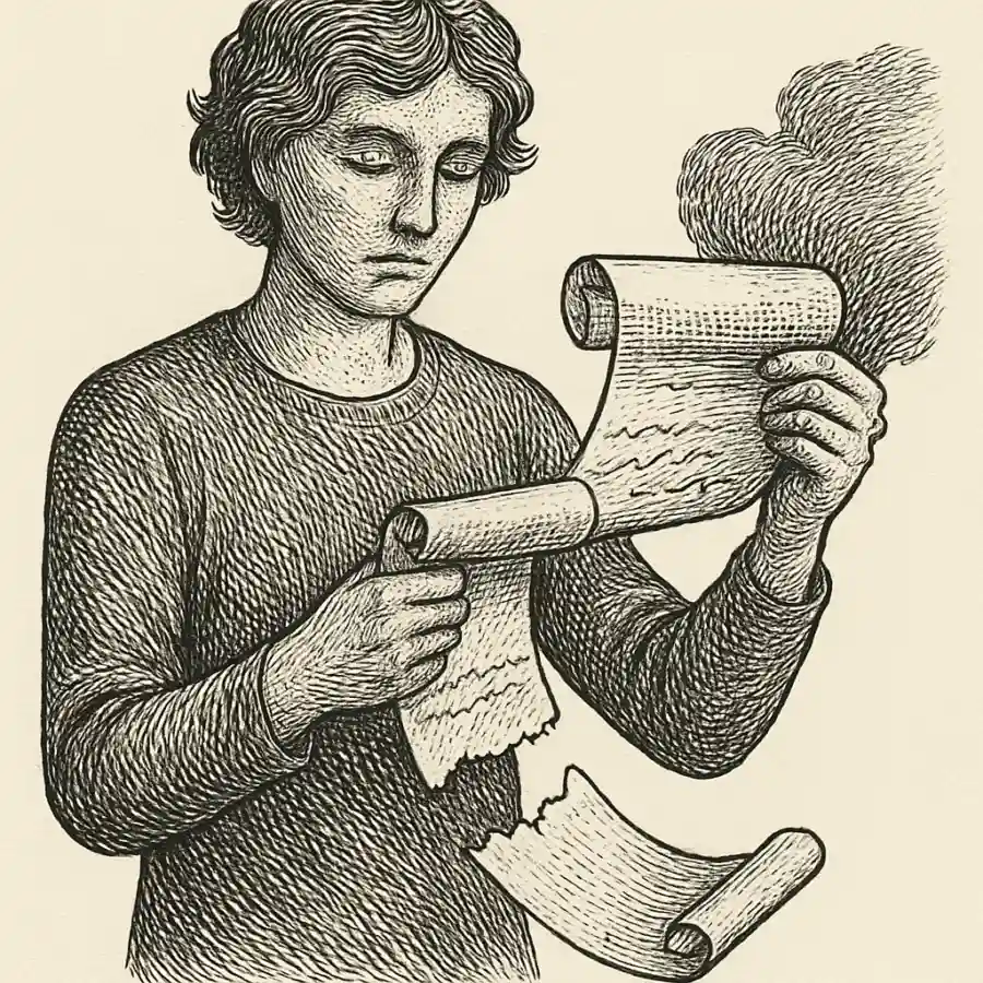 Leal hasta perderme — ilustración Ilustración en grabado sobre Leal hasta perderme