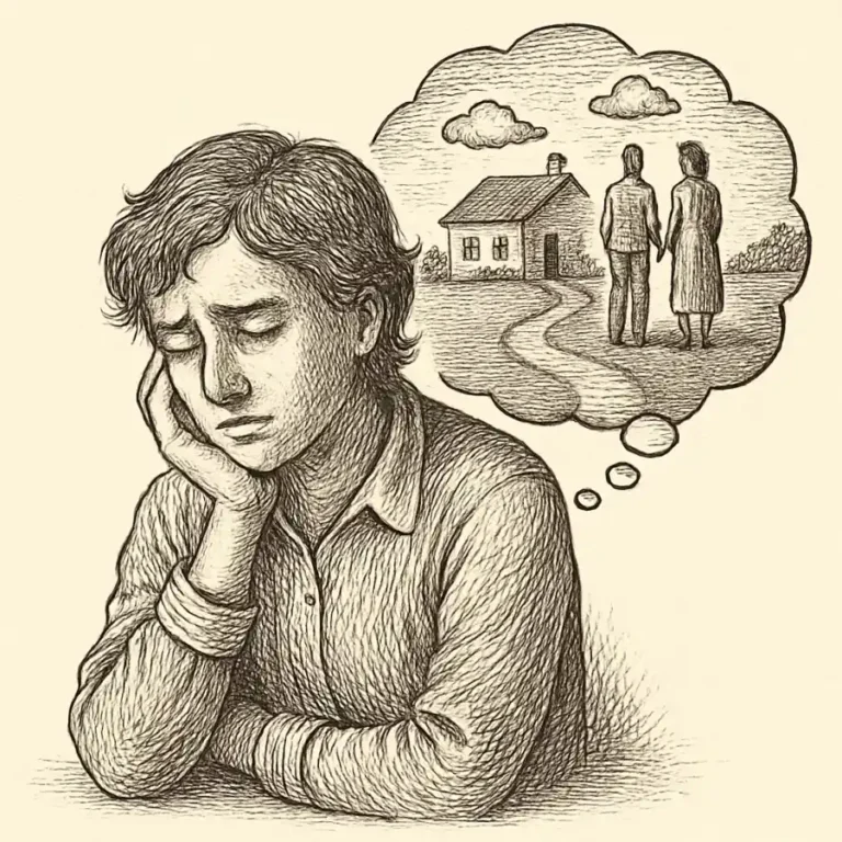 Ilustración en grabado sobre Extraño una vida que no existió