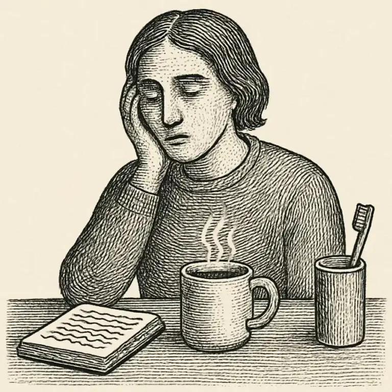 Ilustración en grabado sobre Mi vida se sostiene en bobadas