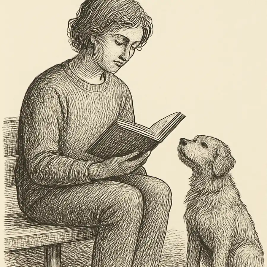Mi perro no me pide mejorar — ilustración Ilustración en grabado sobre Mi perro no me pide mejorar