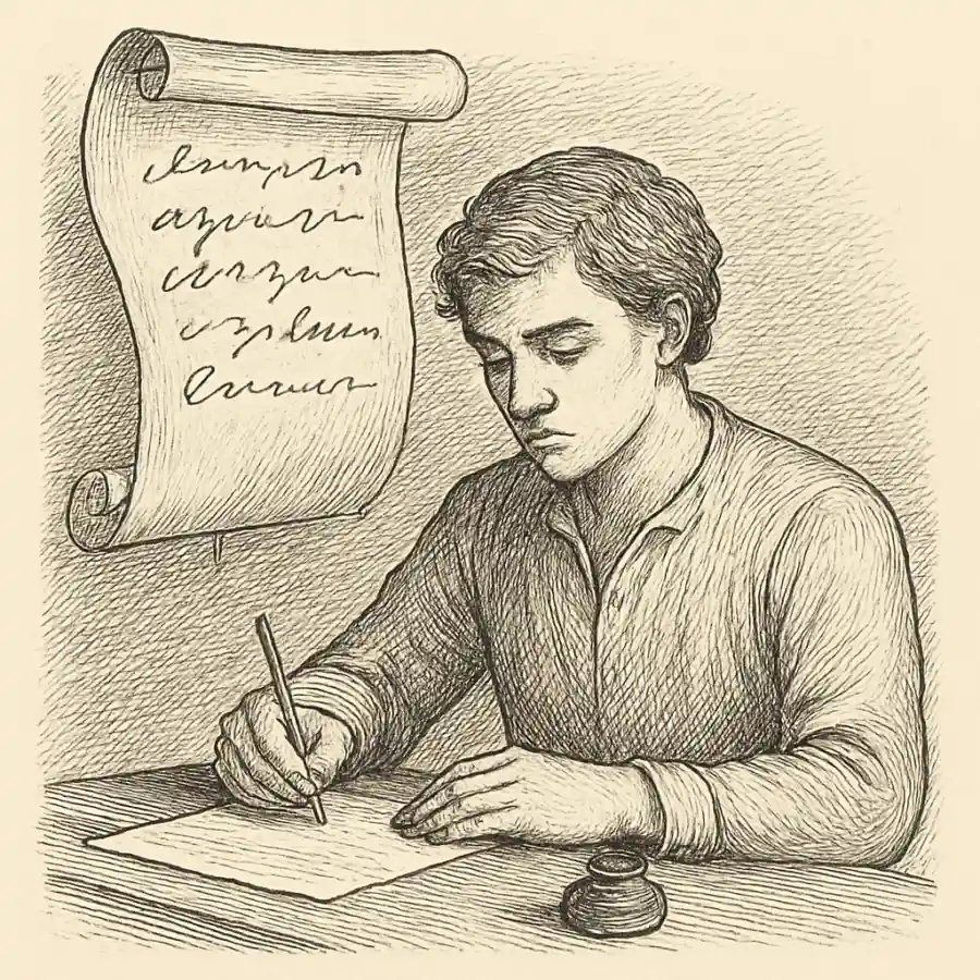 La frase que no era mía — ilustración Ilustración en grabado sobre La frase que no era mía