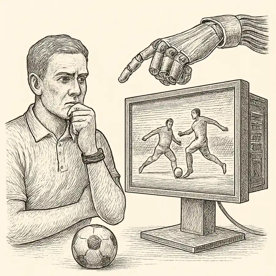 Cuando decida una máquina — ilustración Ilustración en grabado sobre Cuando decida una máquina