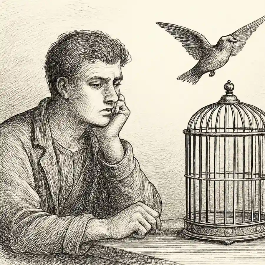 Nadie quiere ser jaula — ilustración Ilustración en grabado sobre Nadie quiere ser jaula