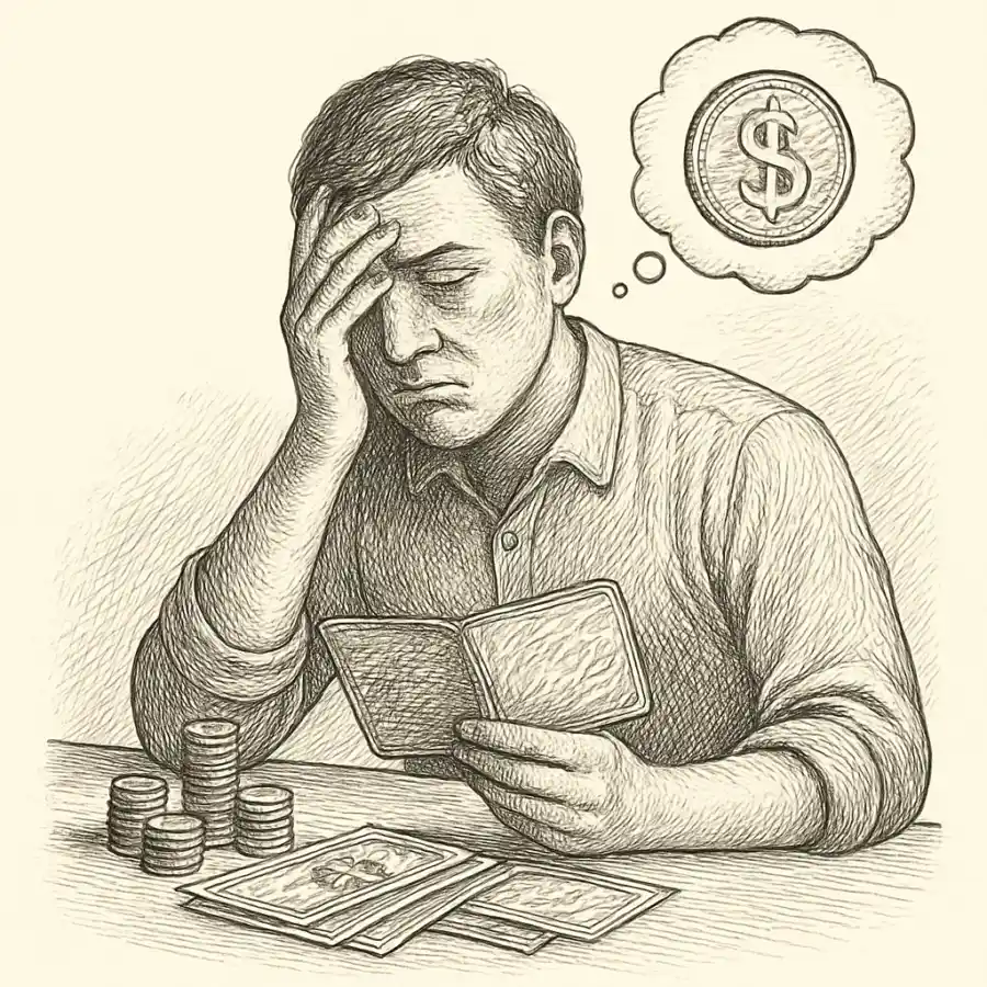 El dinero me daba vergüenza — ilustración Ilustración en grabado sobre El dinero me daba vergüenza