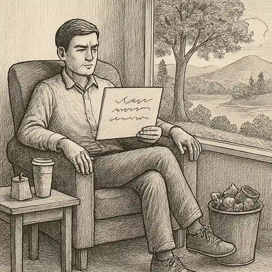 No amo la naturaleza — ilustración Ilustración en grabado sobre No amo la naturaleza