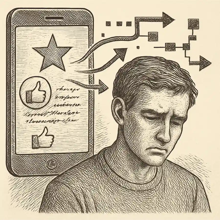Te hicieron visible, no querido — ilustración Ilustración en grabado sobre Te hicieron visible, no querido