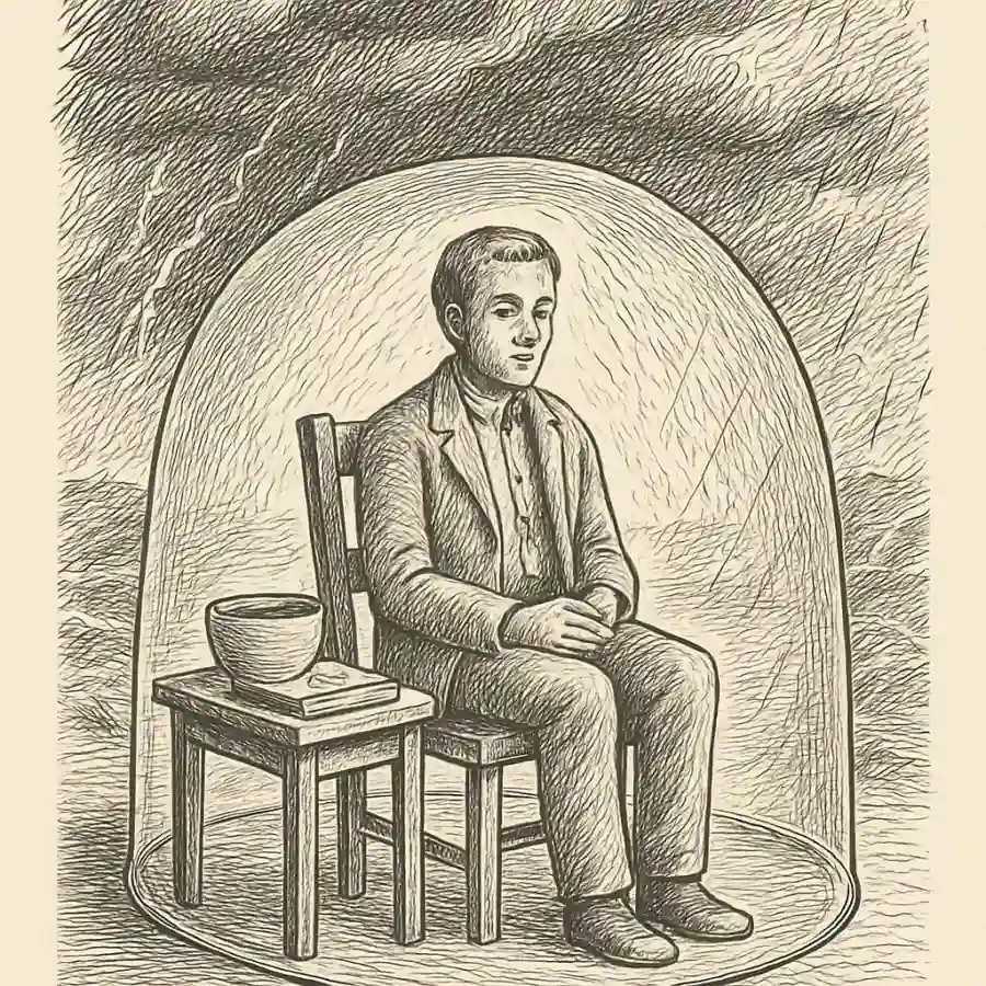 Lo conocido también cuida — ilustración Ilustración en grabado sobre Lo conocido también cuida