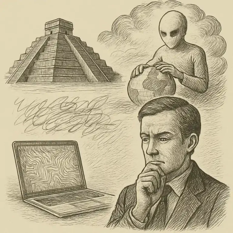 Ilustración en grabado sobre ¿Y si el futuro no es tan nuestro como creemos?