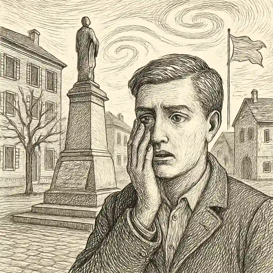 Ilustración en grabado sobre Jamais vu: todo se volvió extraño