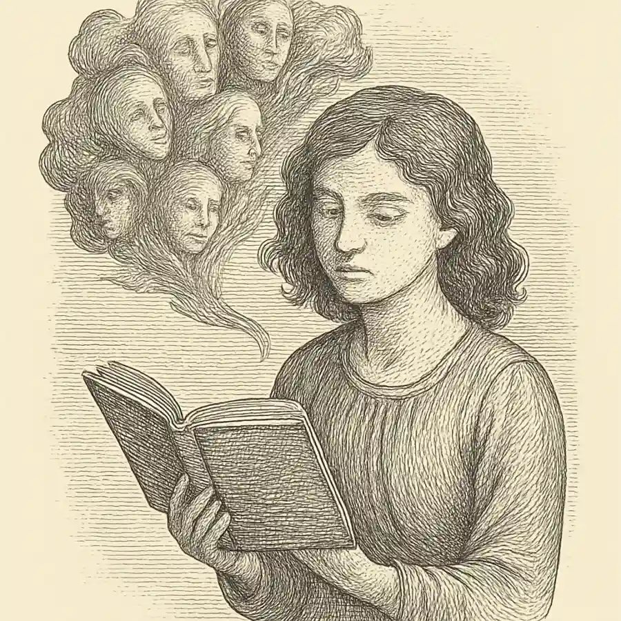 Ideas que quizá no eran mías — ilustración Ilustración en grabado sobre Ideas que quizá no eran mías