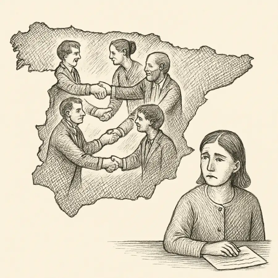 Ilustración en grabado sobre El país del “yo te averiguo”