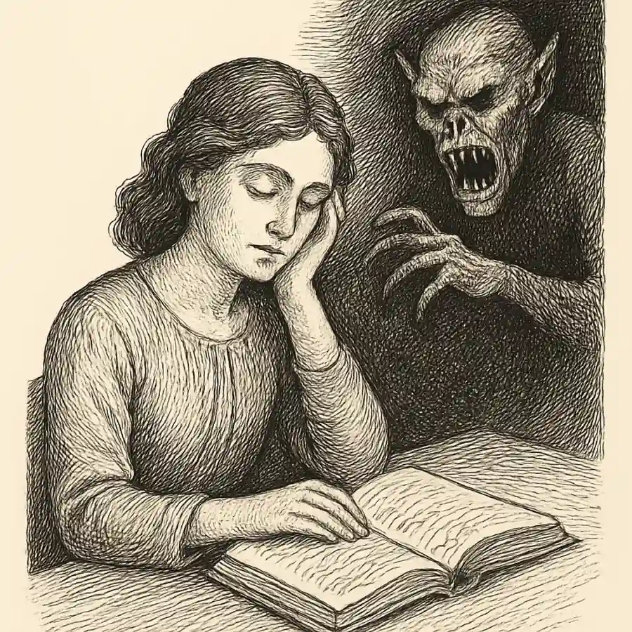 Ilustración en grabado sobre No todos los miedos avisan