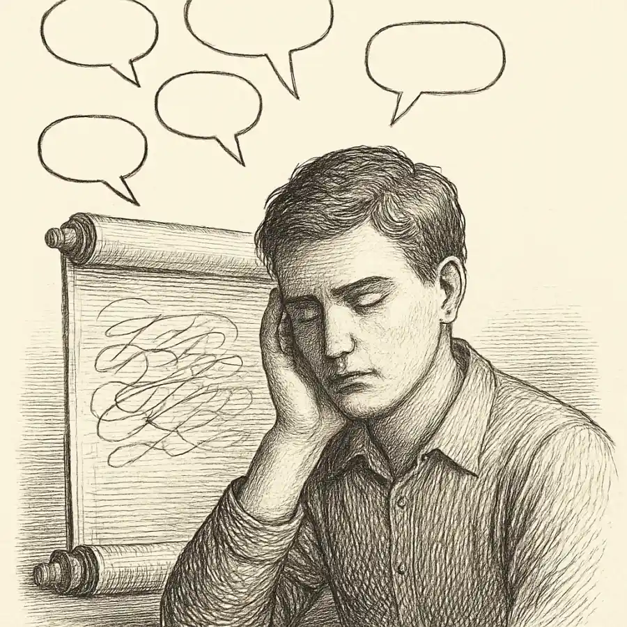 Ilustración en grabado sobre Opinar para no desaparecer