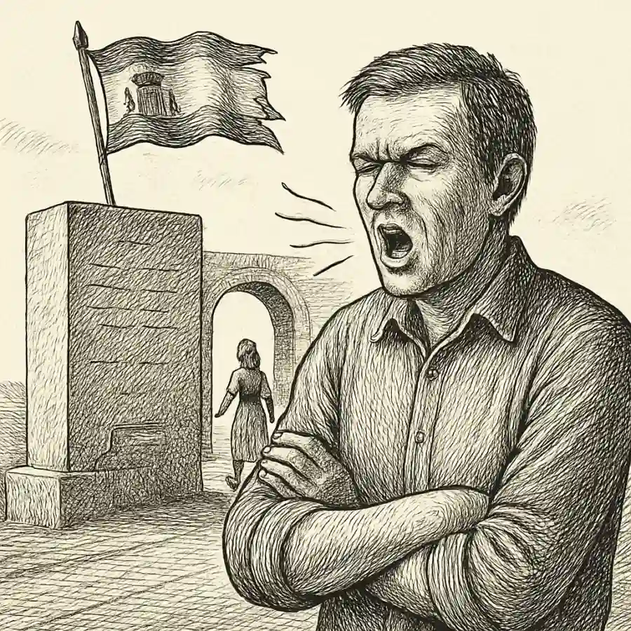 Quejarse no es cambiar — ilustración Ilustración en grabado sobre Quejarse no es cambiar