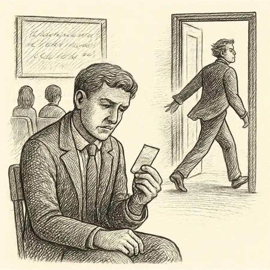 El numerito en la mano — ilustración Ilustración en grabado sobre El numerito en la mano