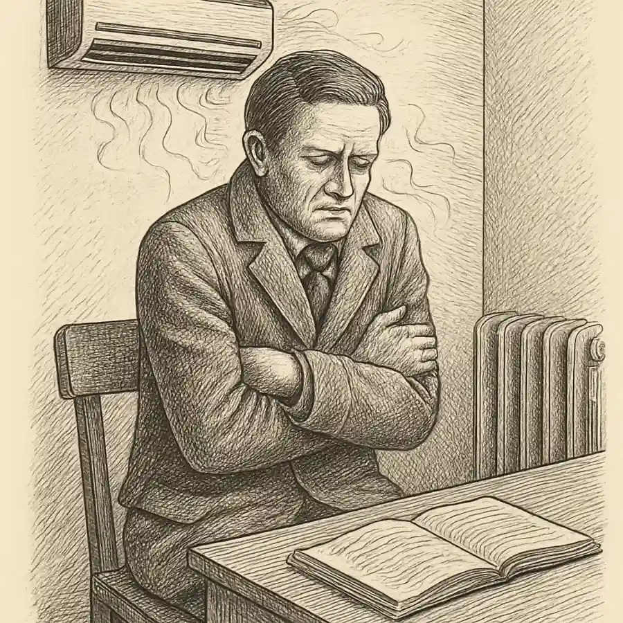 El frío que se volvió requisito — ilustración Ilustración en grabado sobre El frío que se volvió requisito