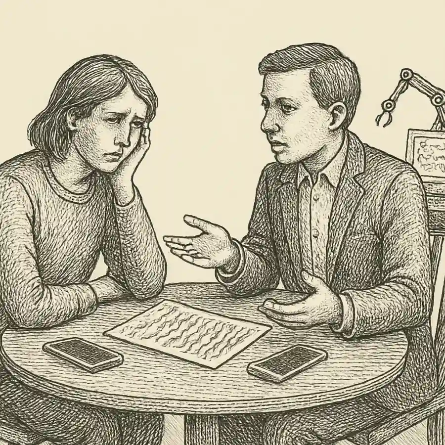 Me está cansando que todo tenga que ser práctico — ilustración Ilustración en grabado sobre Me está cansando que todo tenga que ser práctico