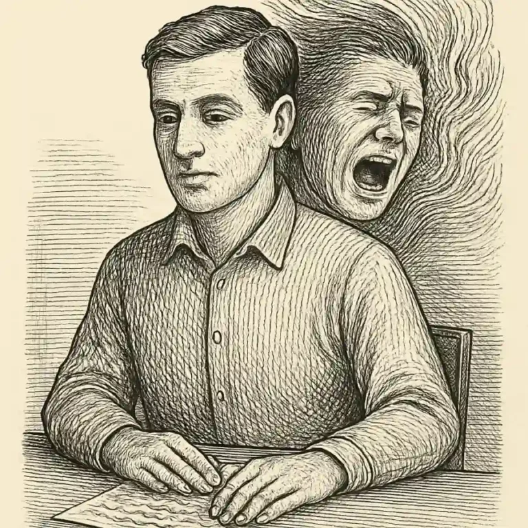 Ilustración en grabado sobre Me está costando dejar de aparentar calma