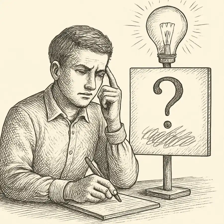 Ilustración en grabado sobre Tal vez no estamos haciendo la pregunta correcta