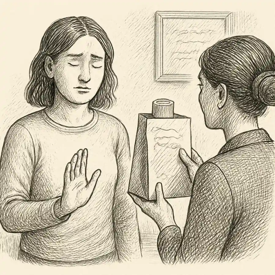 No todo apoyo tiene que ser comprar — ilustración Ilustración en grabado sobre No todo apoyo tiene que ser comprar
