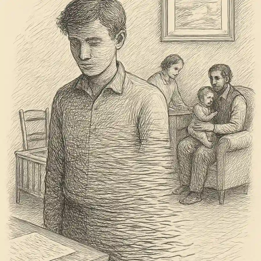 Ser responsable se me está pareciendo a desaparecer — ilustración Ilustración en grabado sobre Ser responsable se me está pareciendo a desaparecer