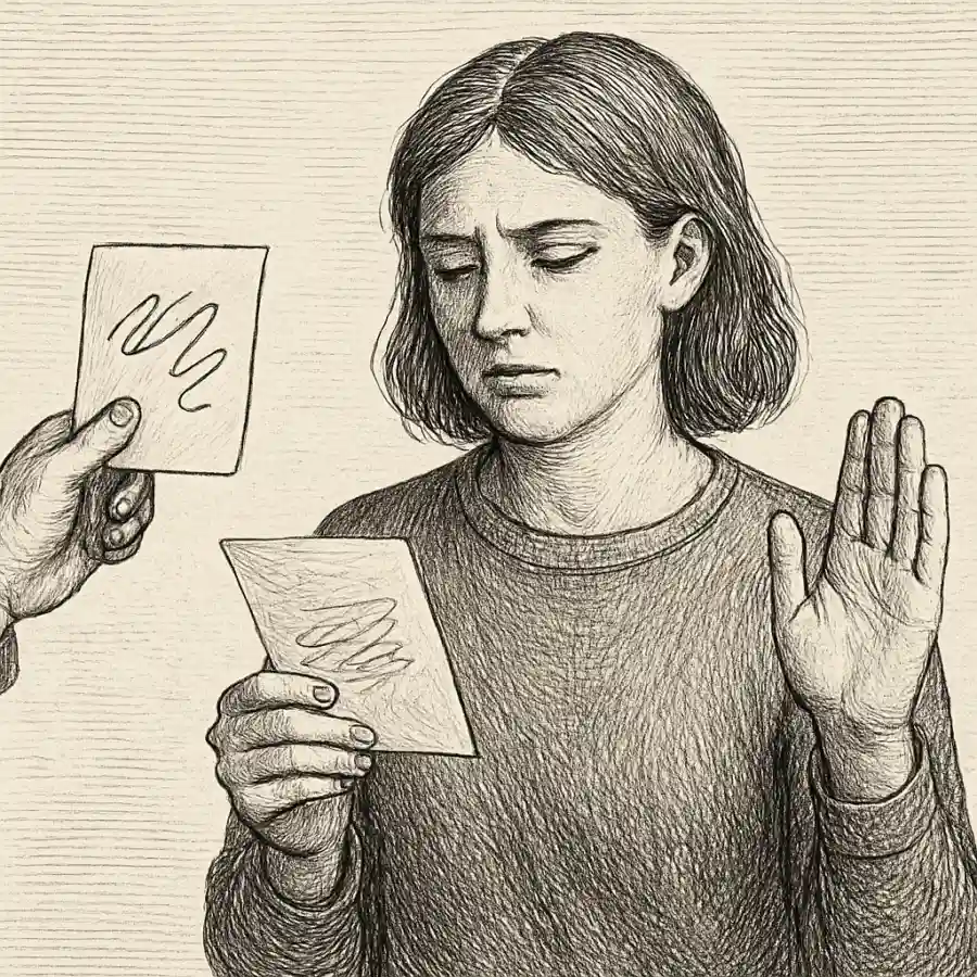 Me sale decir que sí y estoy practicando otra cosa — ilustración Ilustración en grabado sobre Me sale decir que sí y estoy practicando otra cosa