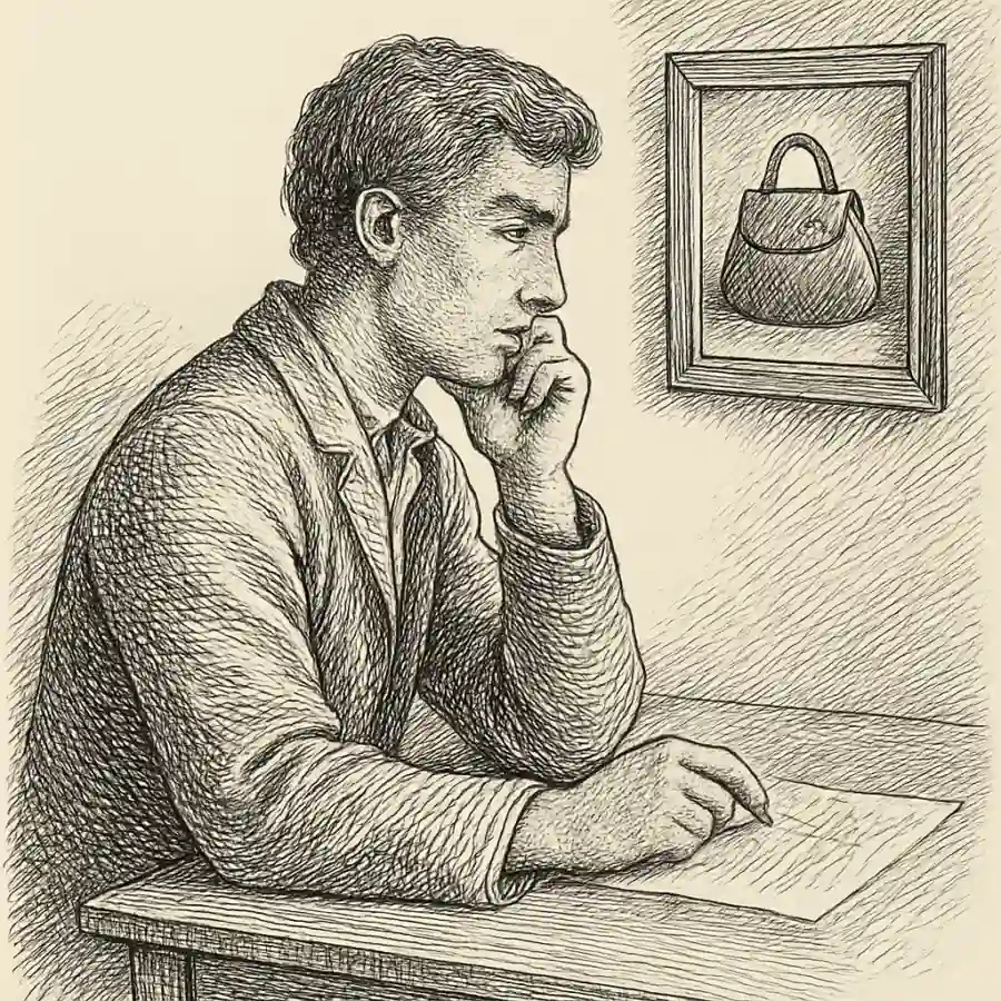 Me pregunto si querer algo ya lo hace mío — ilustración Ilustración en grabado sobre Me pregunto si querer algo ya lo hace mío