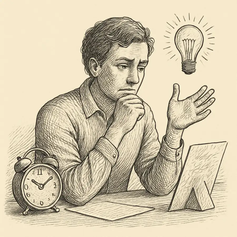 Estoy ensayando explicaciones menos tiesas — ilustración Ilustración en grabado sobre Estoy ensayando explicaciones menos tiesas