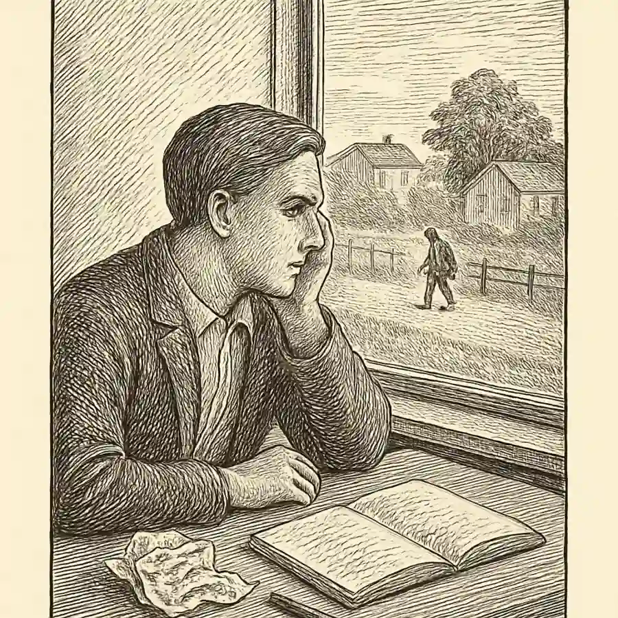 Necesitaba ordenar esta sensación de estar de paso — ilustración Ilustración en grabado sobre Necesitaba ordenar esta sensación de estar de paso
