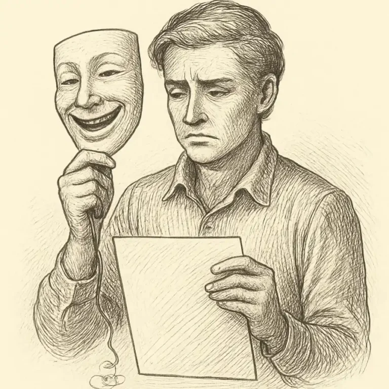 Ilustración en grabado sobre La broma ya no me está sirviendo