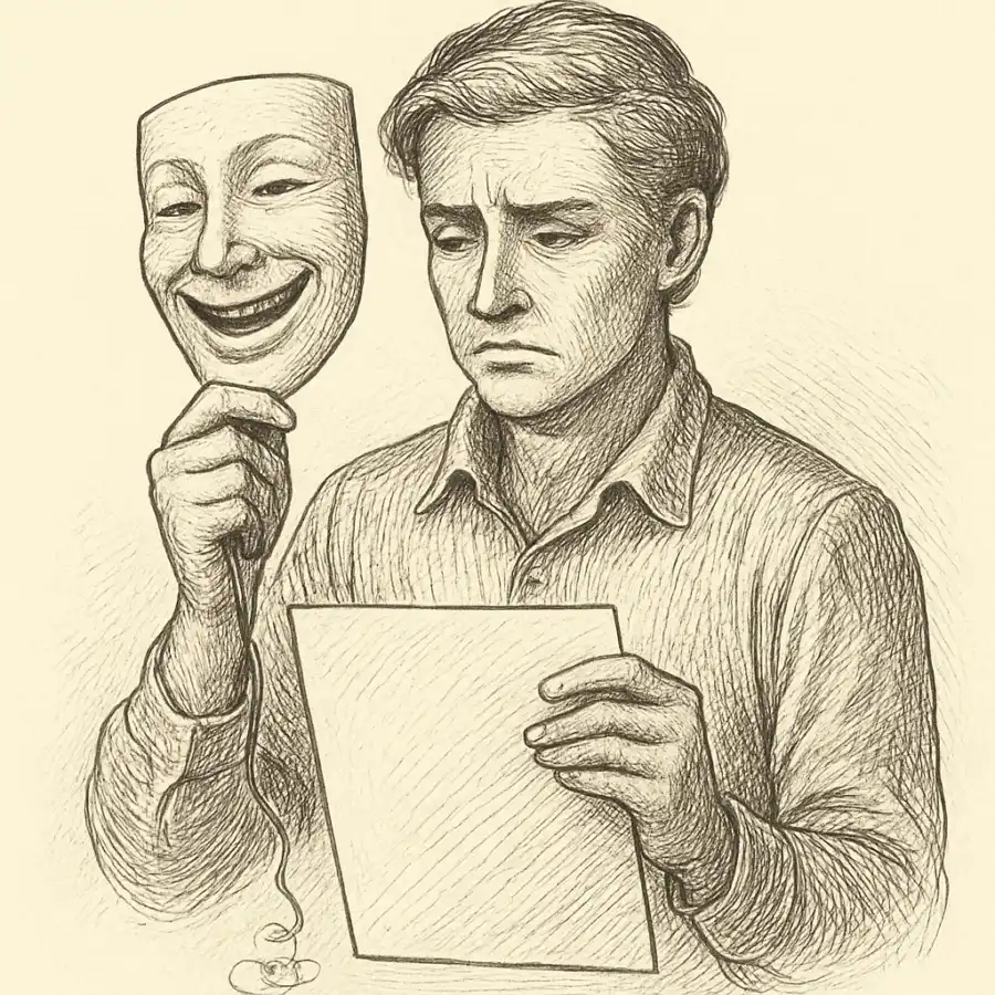 La broma ya no me está sirviendo — ilustración Ilustración en grabado sobre La broma ya no me está sirviendo