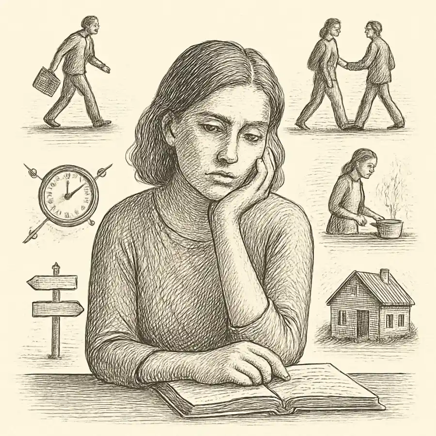 Quiero saber qué parte de esto elegí yo — ilustración Ilustración en grabado sobre Quiero saber qué parte de esto elegí yo