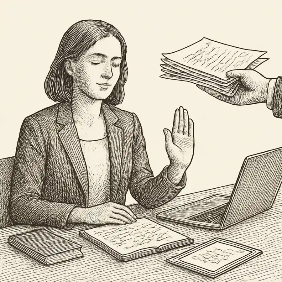 No voy a vivir disponible todo el día — ilustración Ilustración en grabado sobre No voy a vivir disponible todo el día